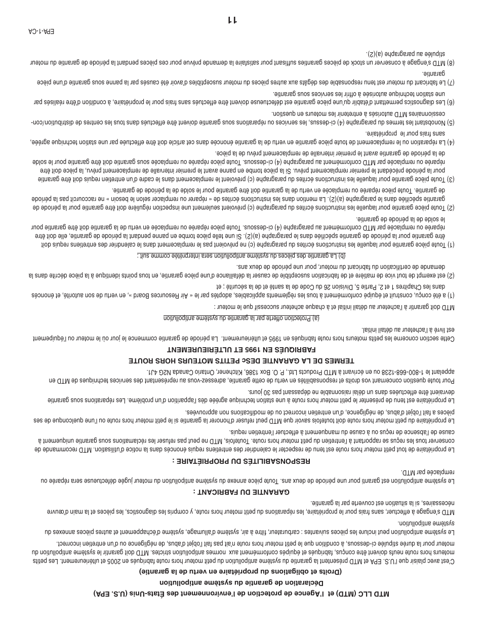MTD 208cc User Manual | Page 14 / 24