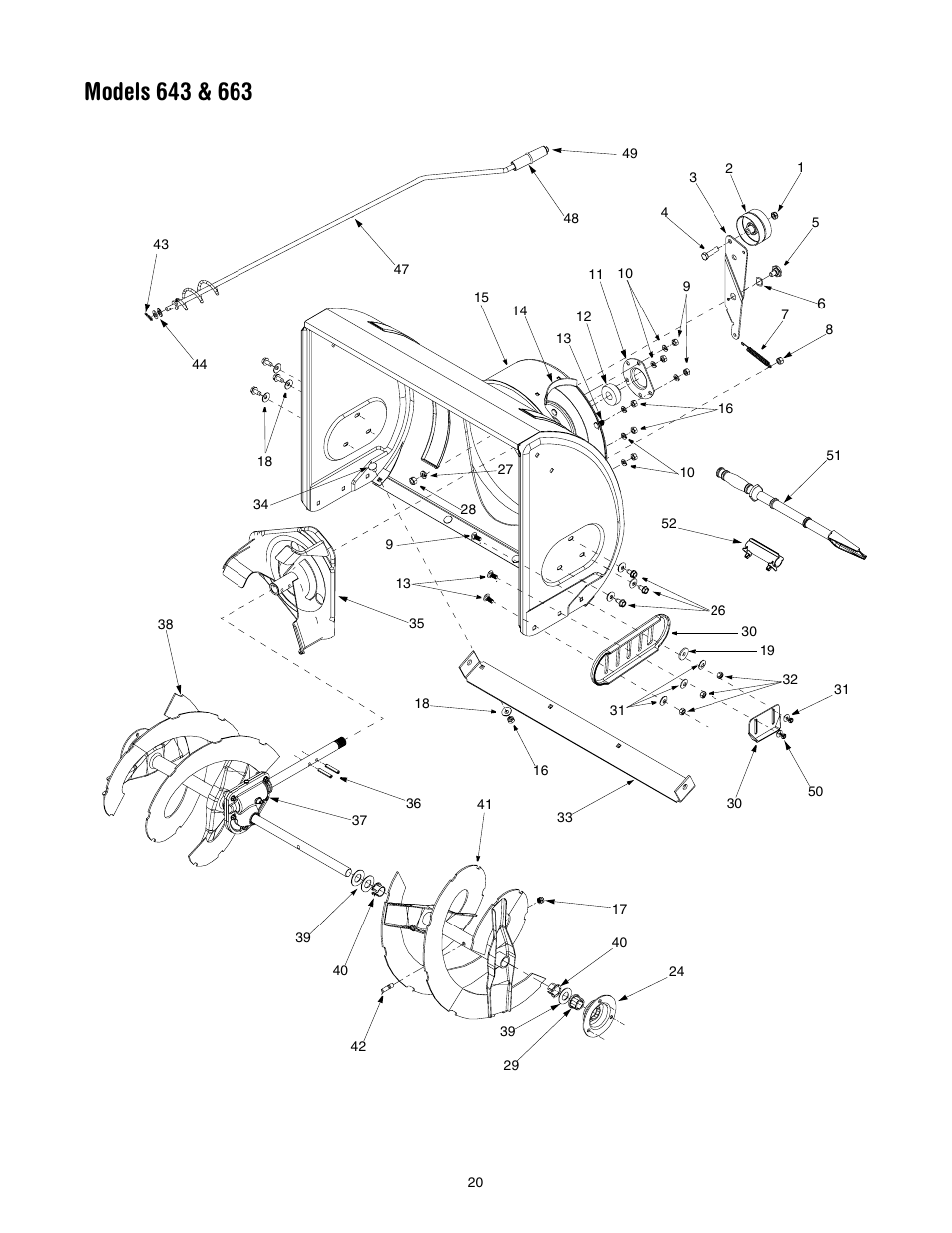 MTD 643 User Manual | Page 20 / 28