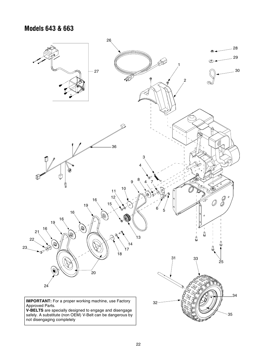 MTD 643 User Manual | Page 22 / 28