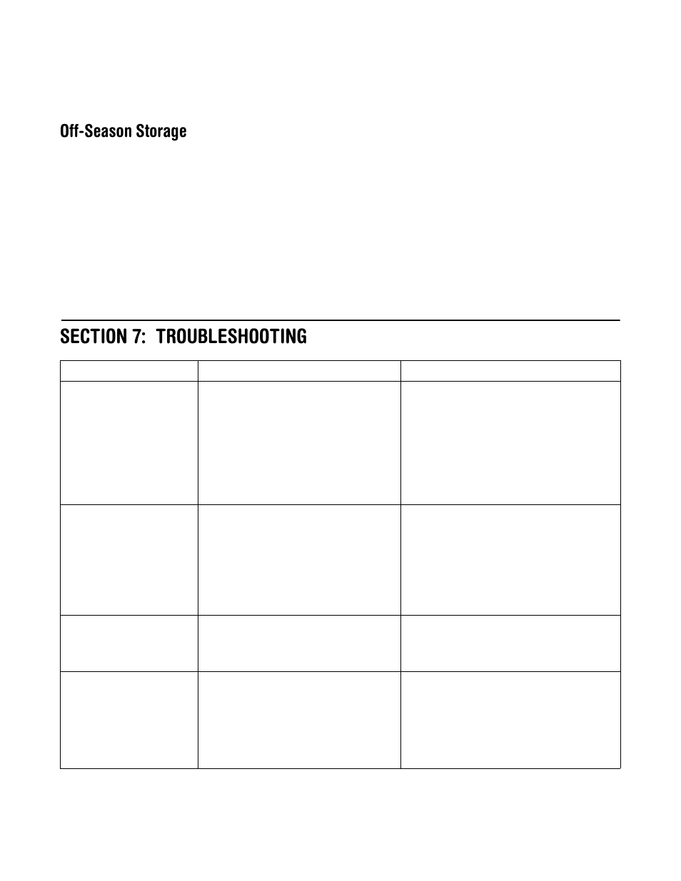 Off-season storage | MTD 330 Series User Manual | Page 11 / 16