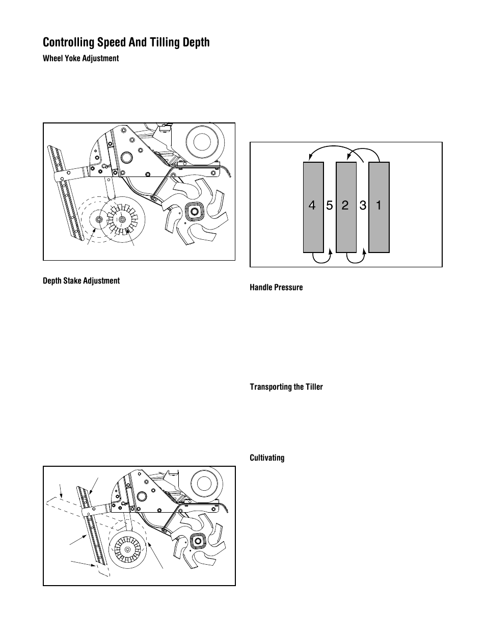 Controlling speed and tilling depth | MTD 330 Series User Manual | Page 8 / 16