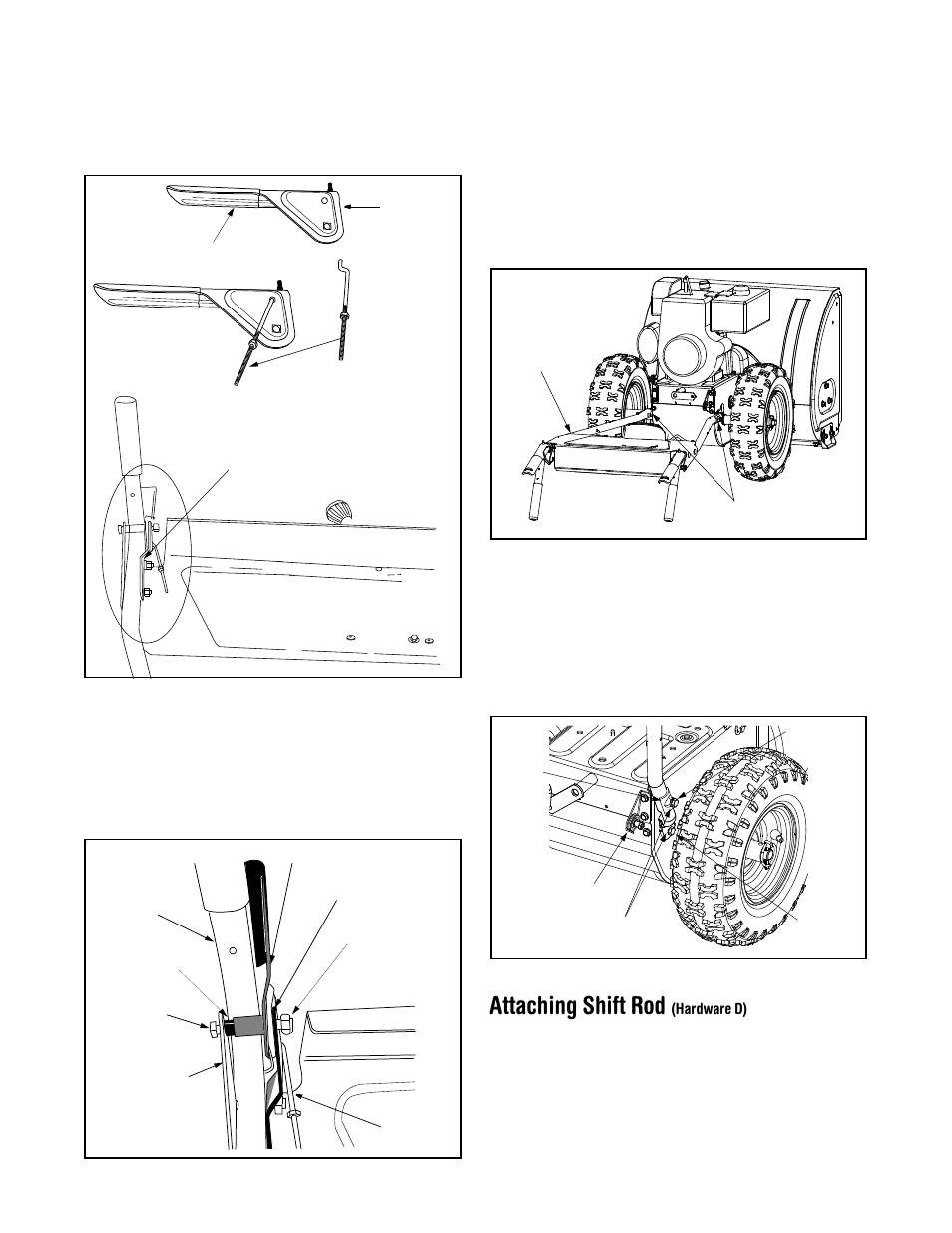 Attaching shift rod | MTD 614E User Manual | Page 8 / 32