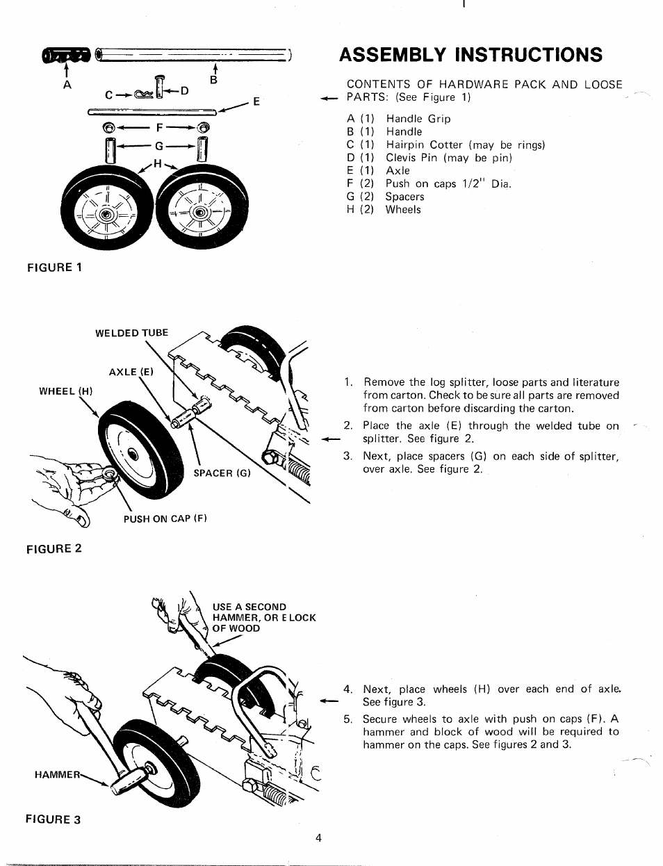 Assembly instructions | MTD 24632S User Manual | Page 4 / 12