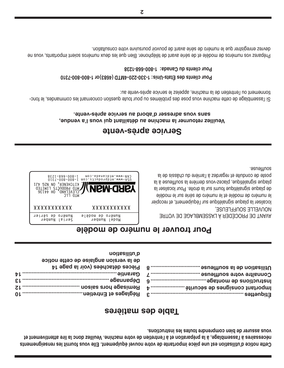 MTD 2B5 User Manual | Page 31 / 32