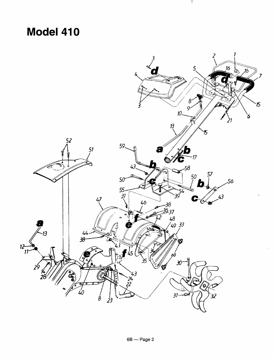 Model 410 | MTD 216-420-000 User Manual | Page 2 / 16