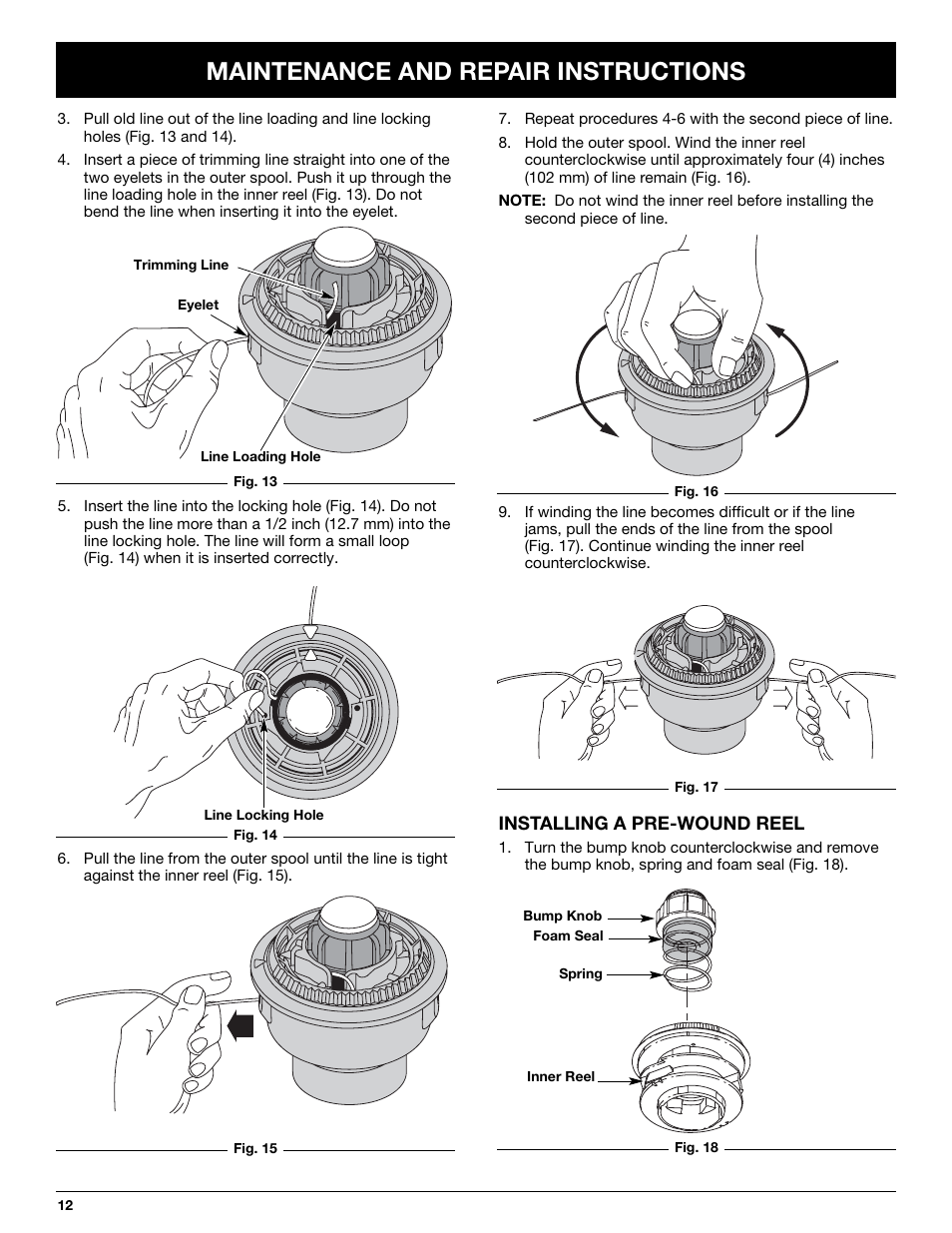 Maintenance and repair instructions | MTD MT705 User Manual | Page 12 / 64