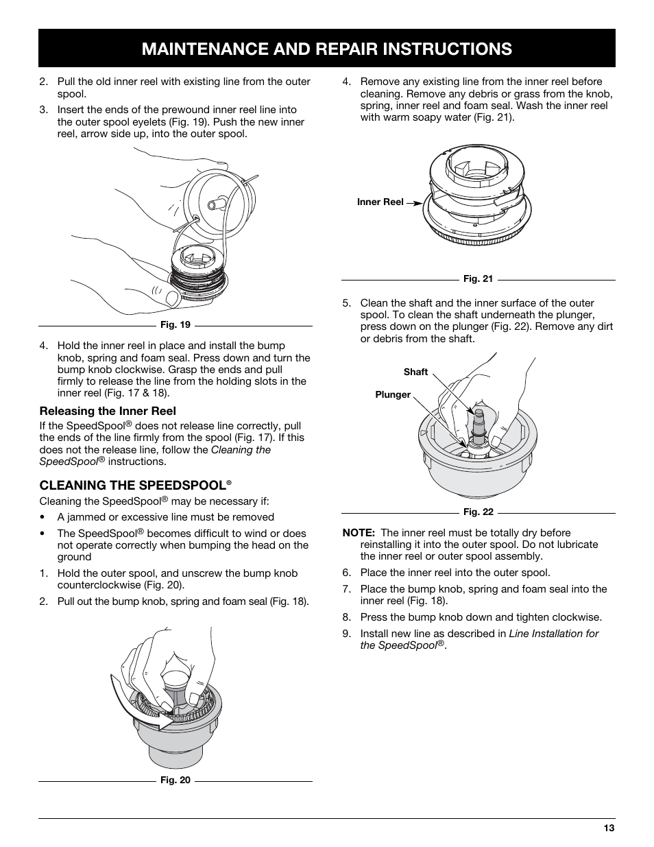 Maintenance and repair instructions | MTD MT705 User Manual | Page 13 / 64