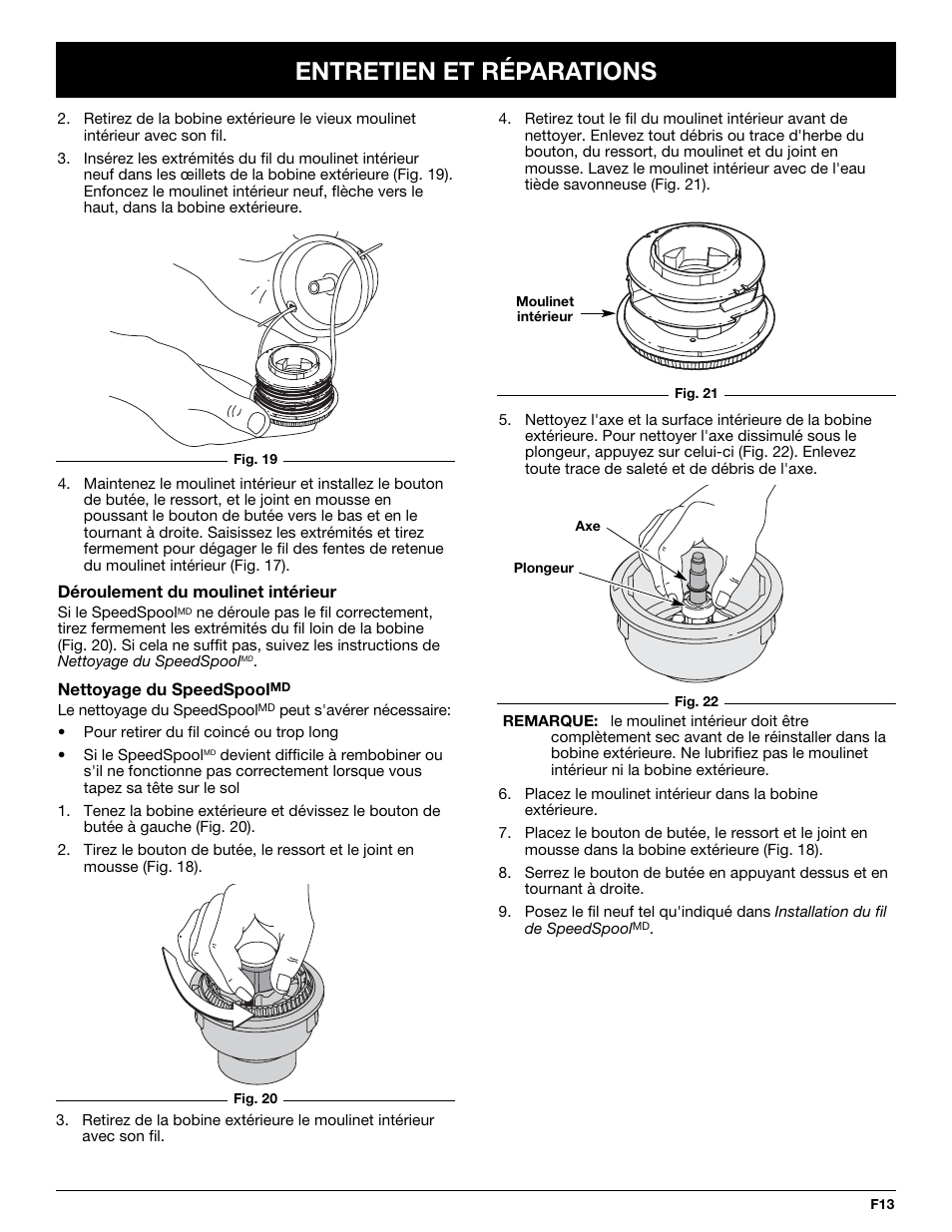 Entretien et réparations | MTD MT705 User Manual | Page 33 / 64