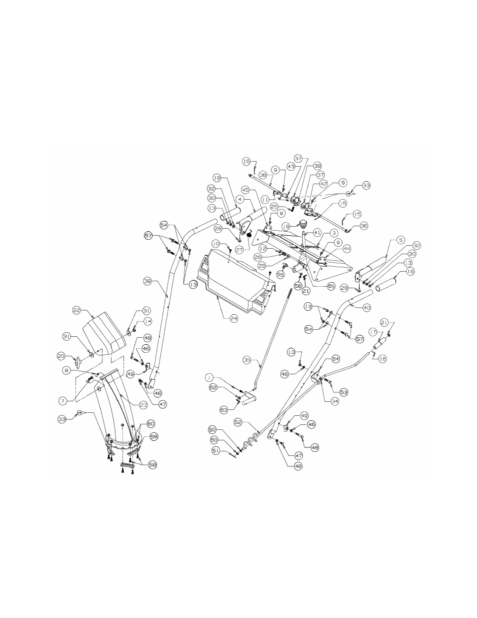 Handle assembly | MTD E740 User Manual | Page 20 / 28