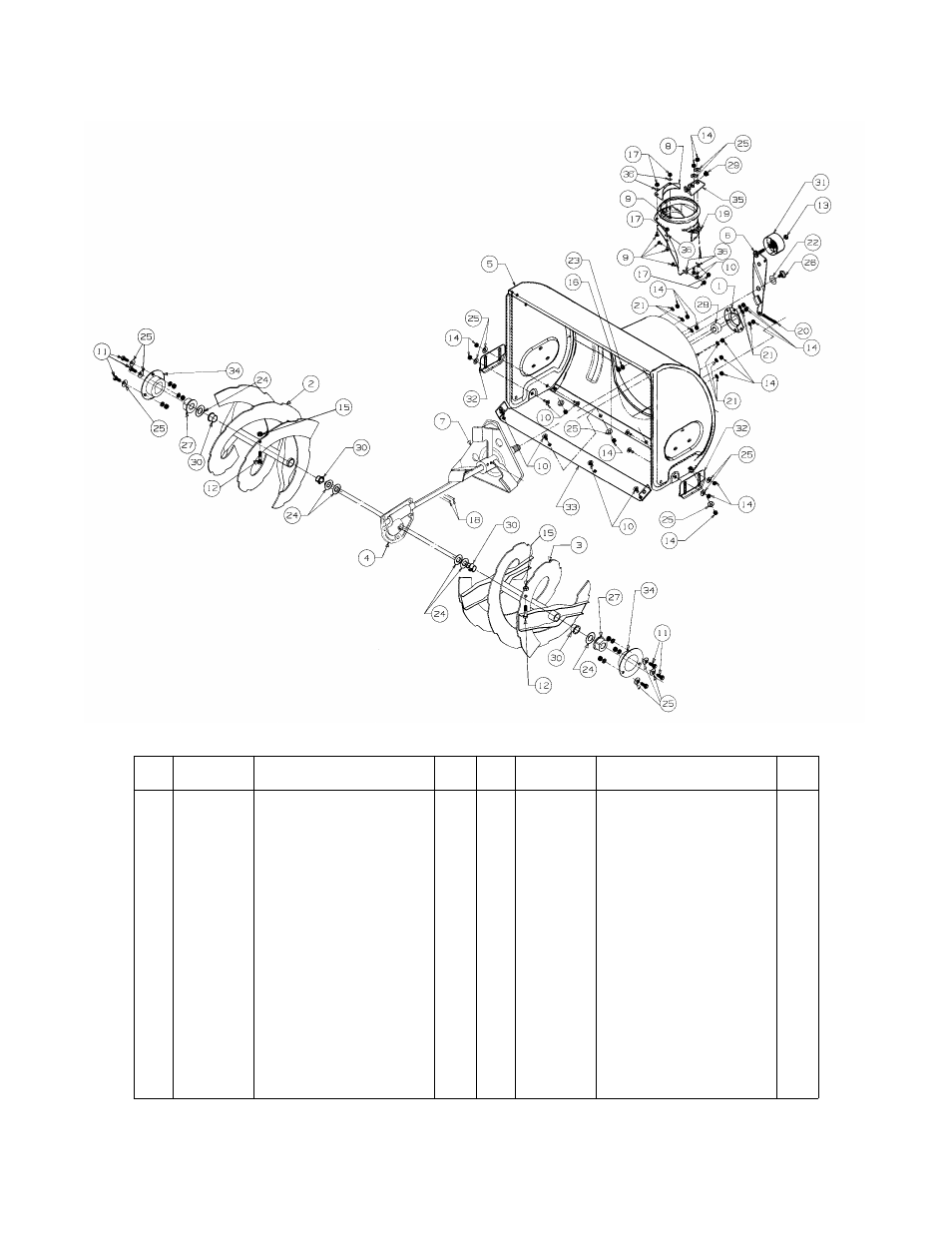 Blower housing 26 | MTD E740 User Manual | Page 22 / 28
