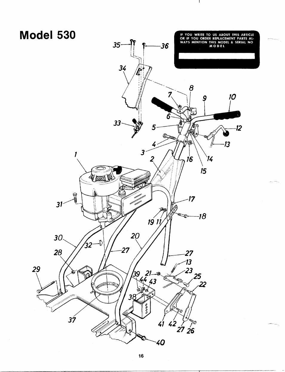 Model 530 | MTD 112-530A User Manual | Page 16 / 20