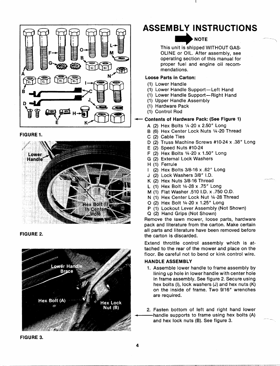 Assembly instructions | MTD 112-530A User Manual | Page 4 / 20