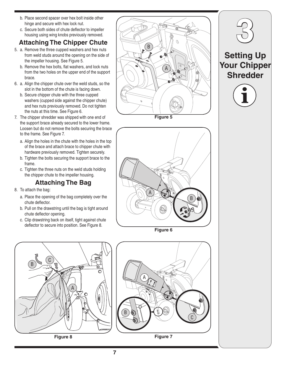 Setting up your chipper shredder | MTD 462 thru 464 User Manual | Page 7 / 20