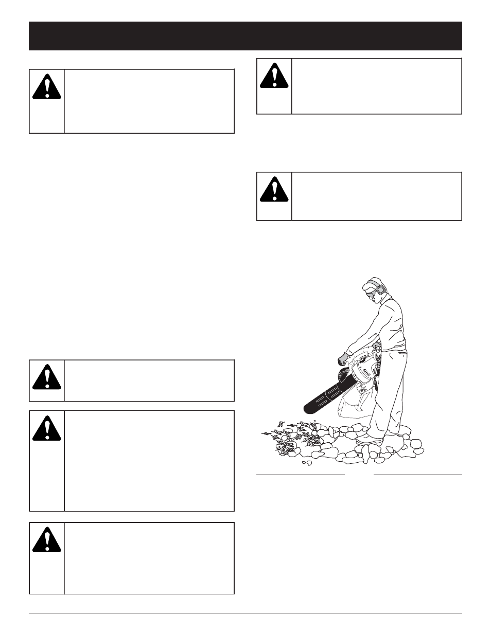 Avertissement, Mode d'emploi | MTD TB320BV User Manual | Page 36 / 72