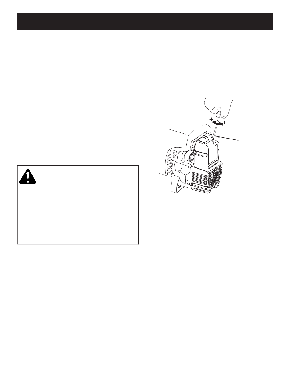 Advertencia, Instrucciones de mantenimiento y reparación | MTD TB320BV User Manual | Page 63 / 72