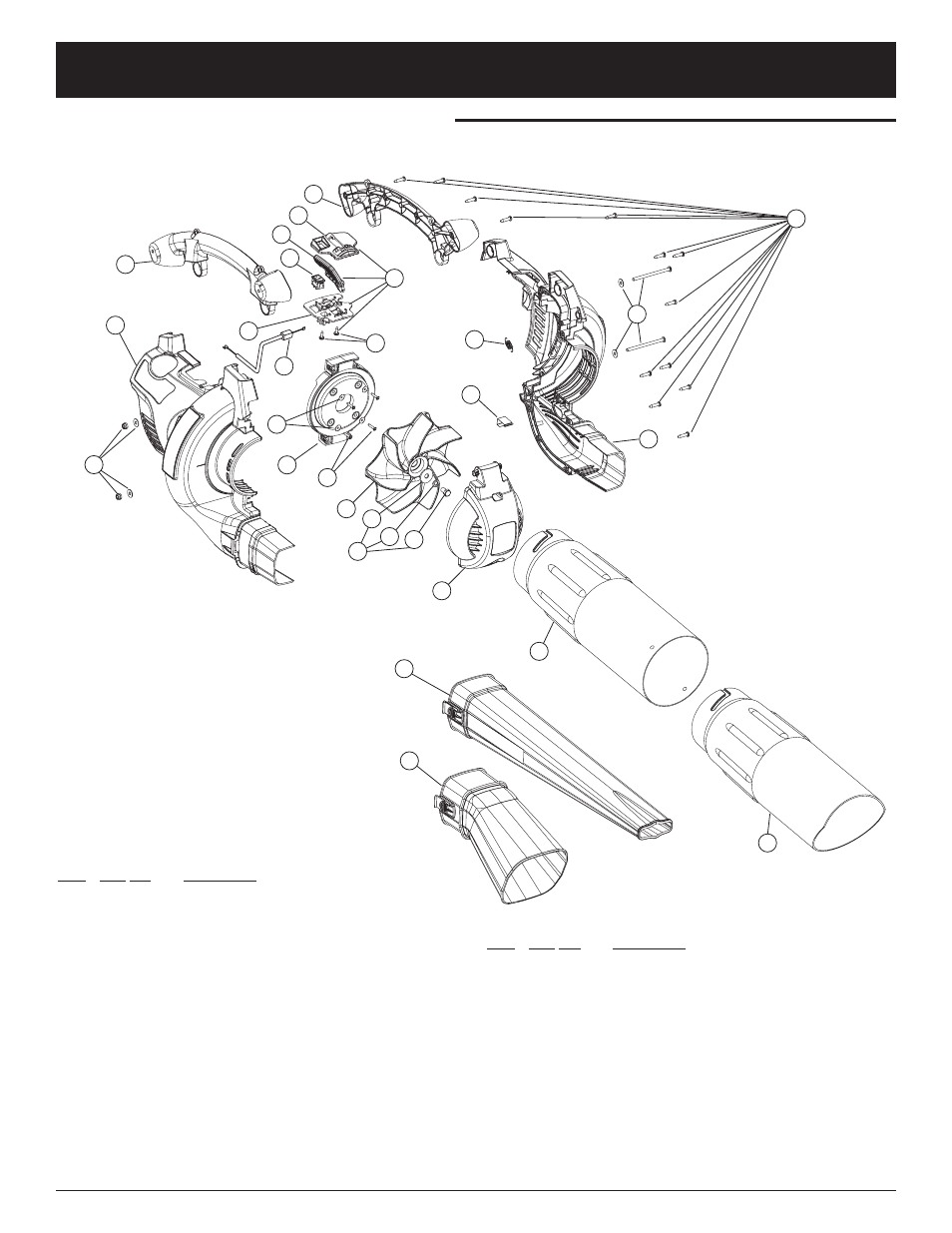 Parts list | MTD TB320BV User Manual | Page 71 / 72