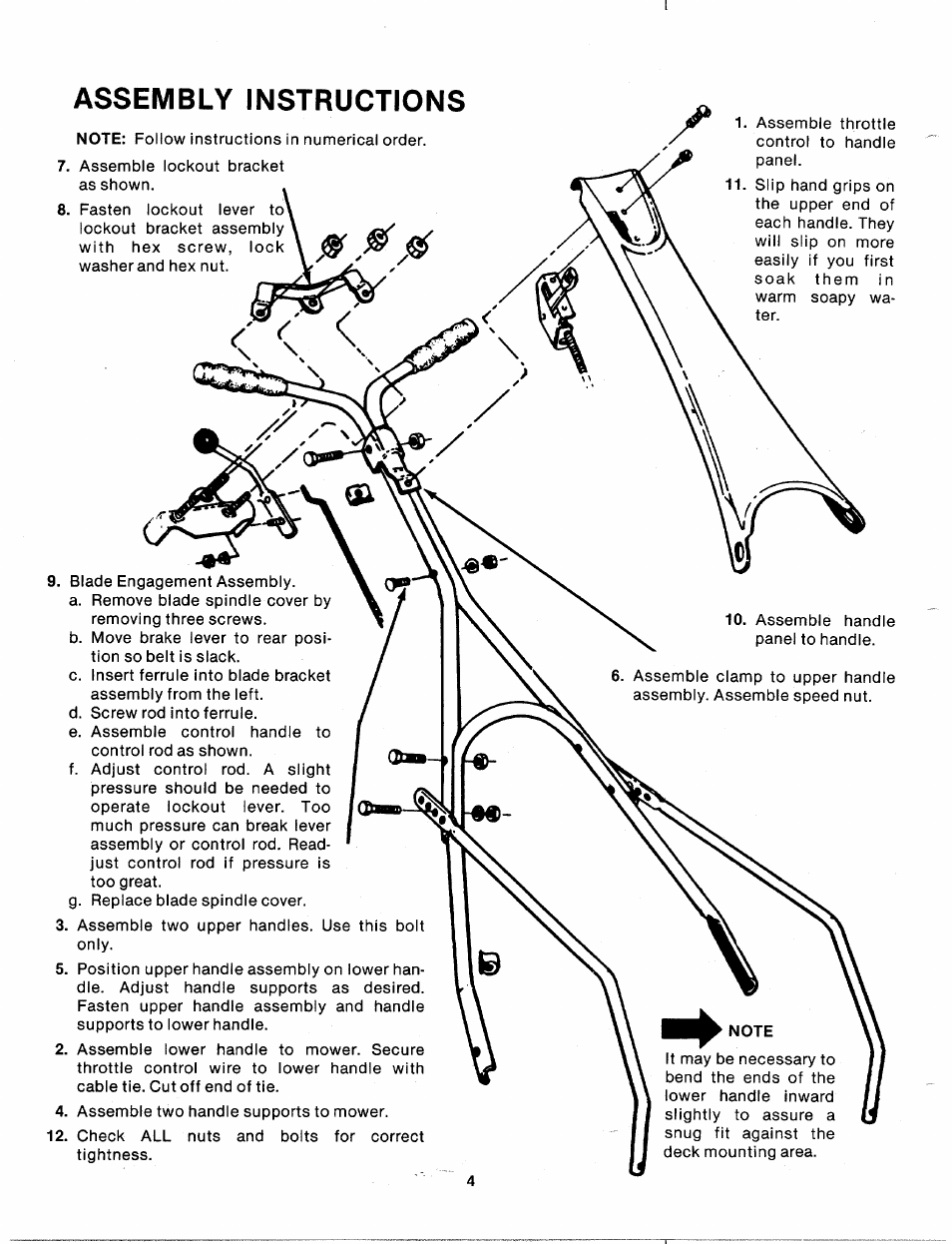 Assembly instructions | MTD 110-530A User Manual | Page 4 / 19