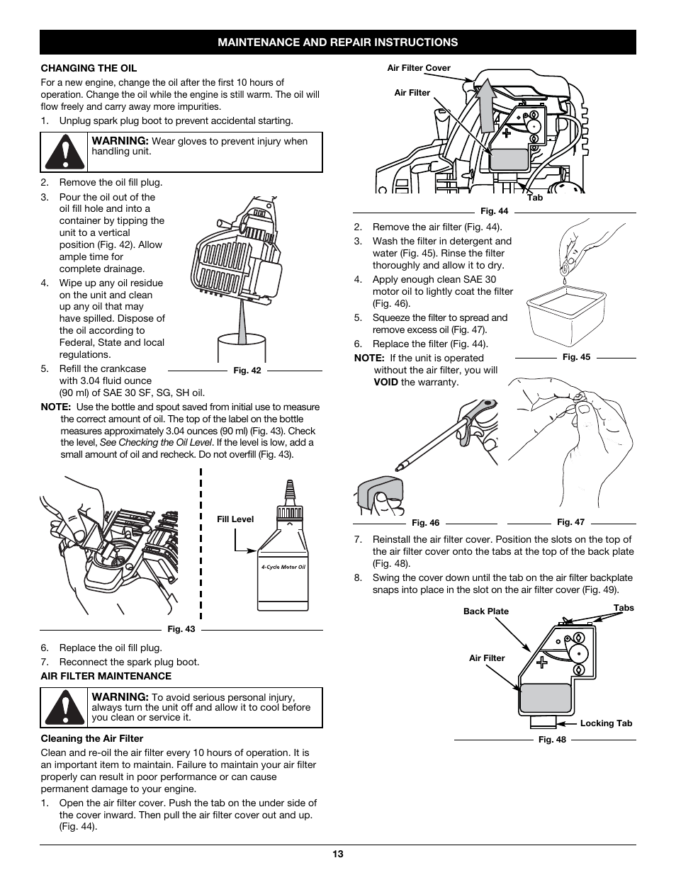 MTD CC5090 User Manual | Page 13 / 60