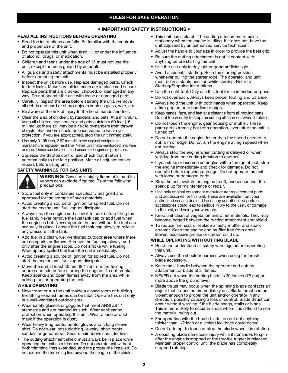 MTD CC5090 User Manual | Page 2 / 60