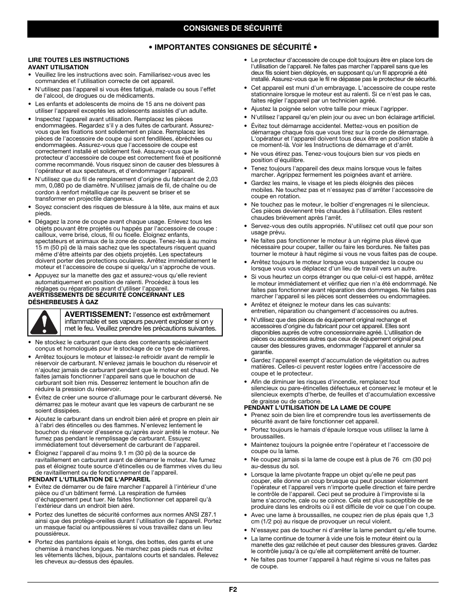 MTD CC5090 User Manual | Page 22 / 60