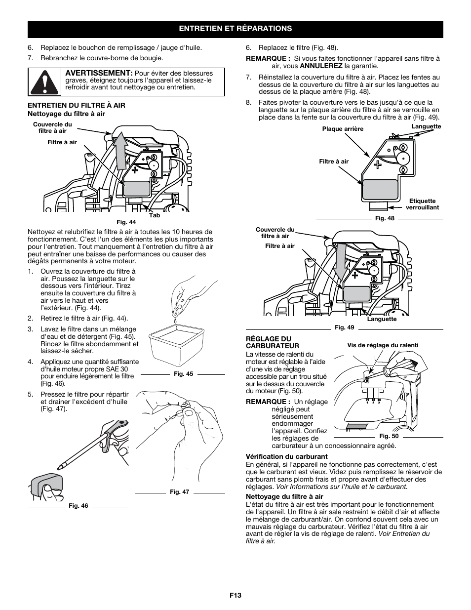 MTD CC5090 User Manual | Page 33 / 60