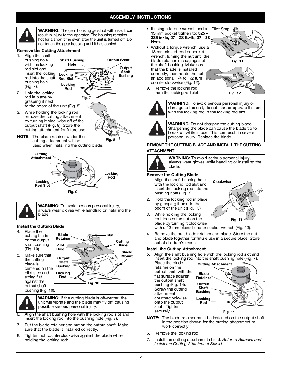 MTD CC5090 User Manual | Page 5 / 60