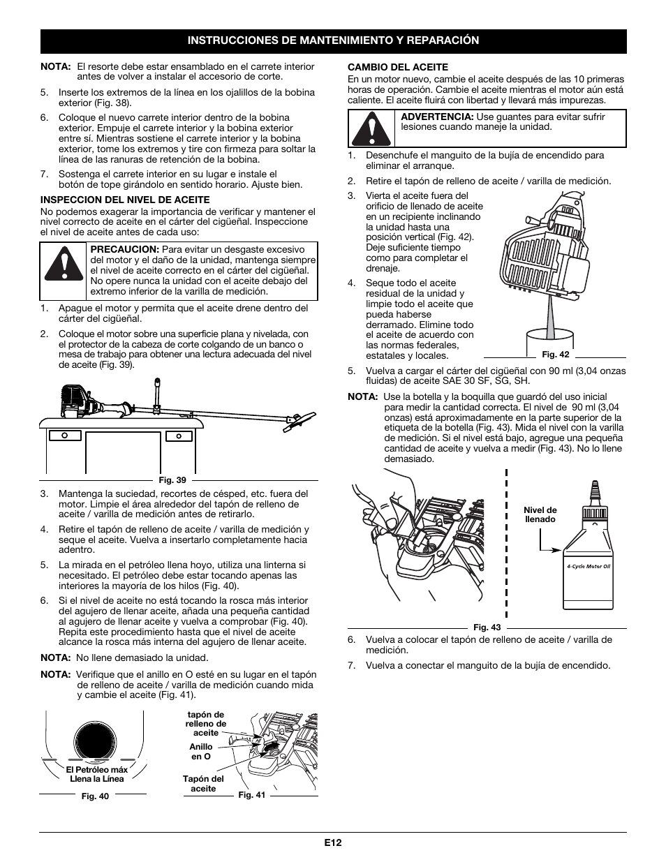 MTD CC5090 User Manual | Page 52 / 60