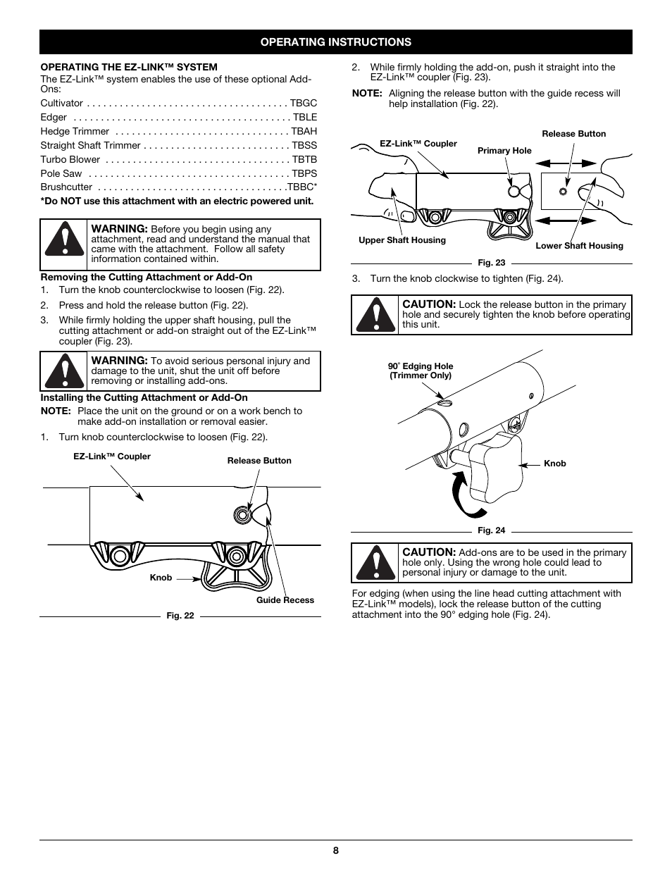 MTD CC5090 User Manual | Page 8 / 60