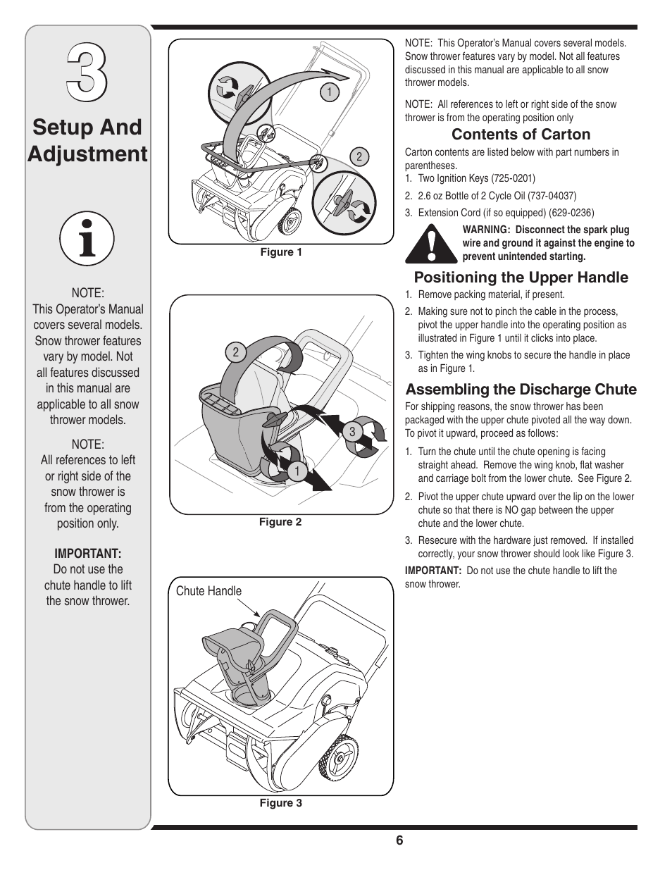 Setup and adjustment | MTD 235 User Manual | Page 6 / 20