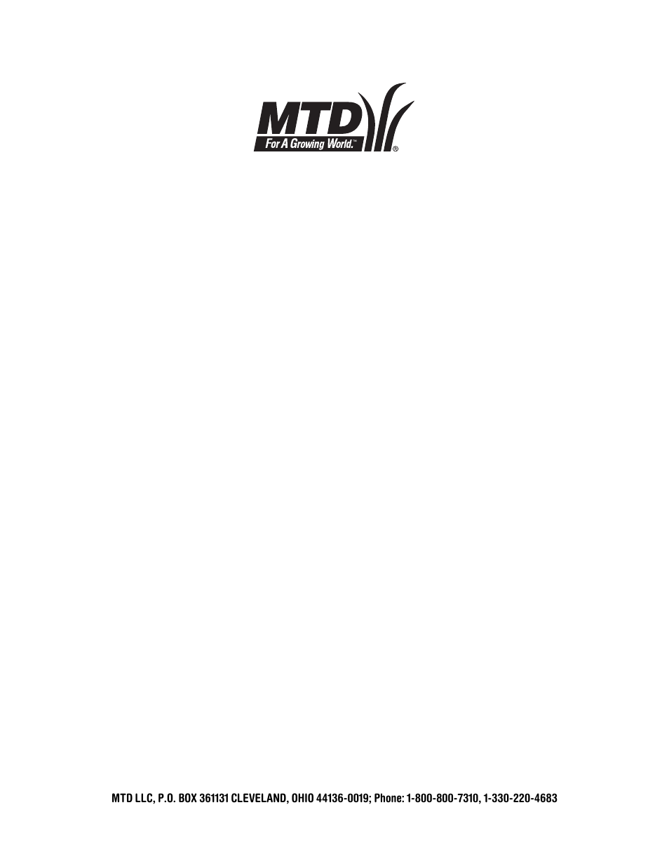 Manufacturer’s limited warranty for | MTD Series 140 thru 152 User Manual | Page 16 / 16