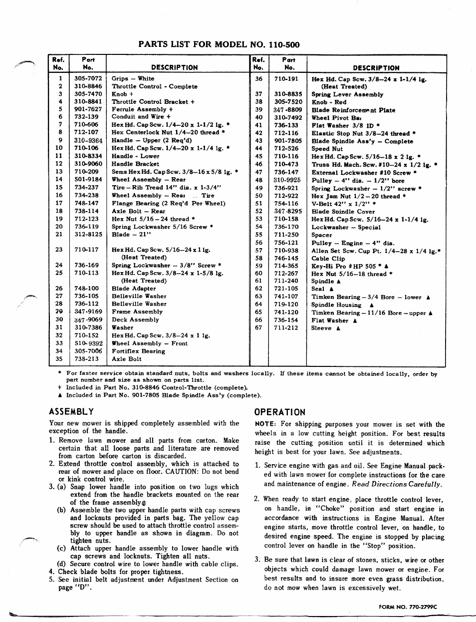 MTD 110-500 User Manual | Page 3 / 4