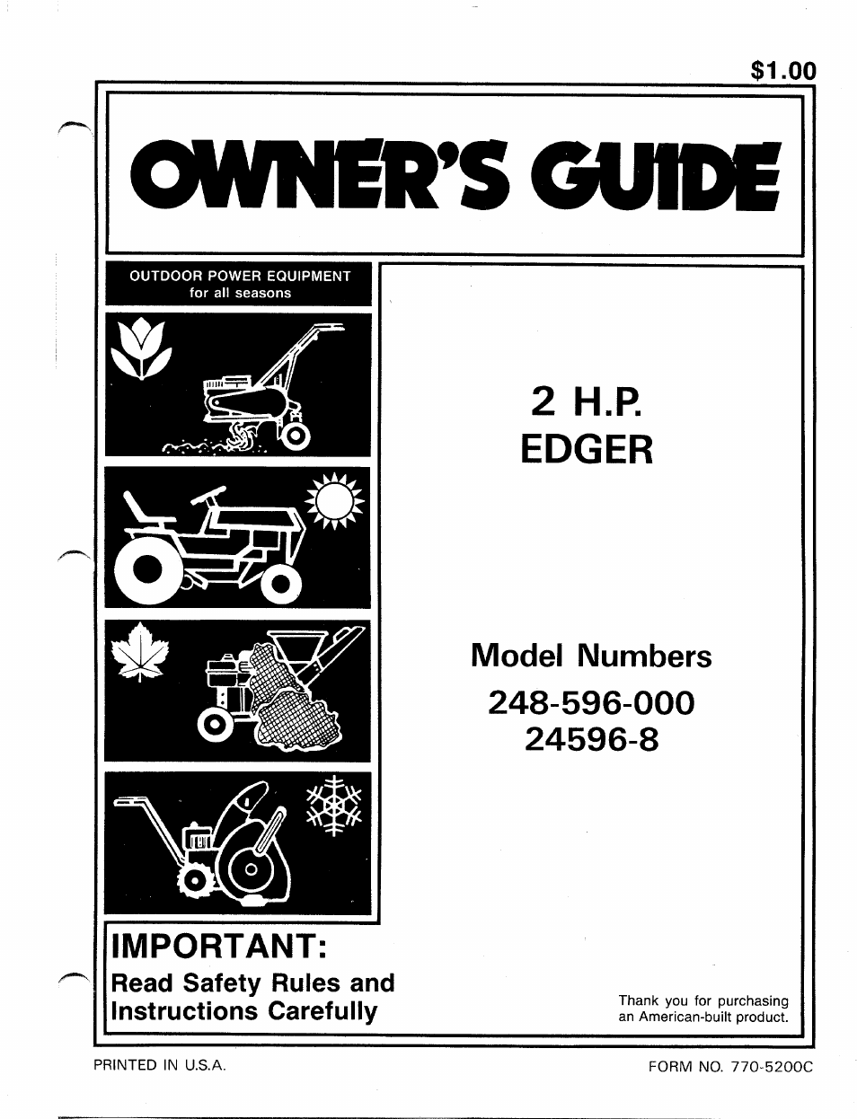 MTD 24596-8 User Manual | 12 pages