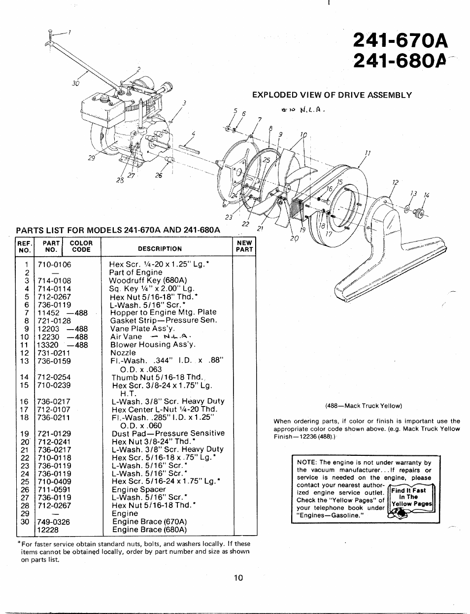 MTD 241-670A User Manual | Page 10 / 12