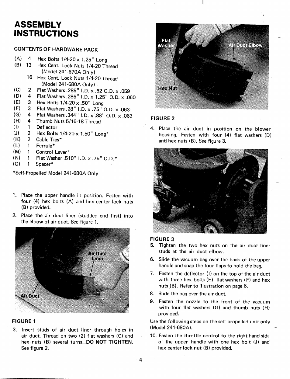 Assembly instructions | MTD 241-670A User Manual | Page 4 / 12