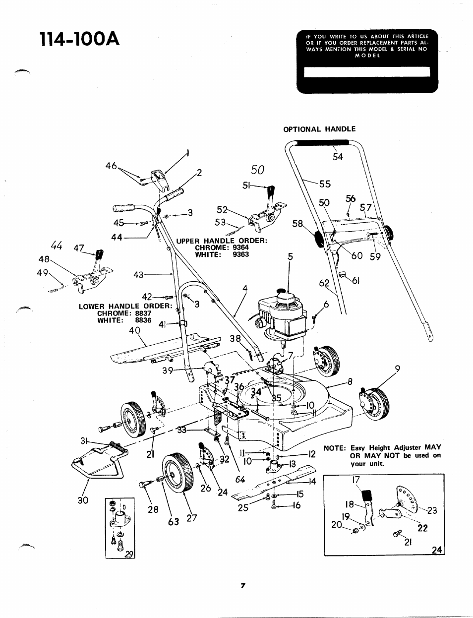 Looa | MTD 114-100A User Manual | Page 7 / 9
