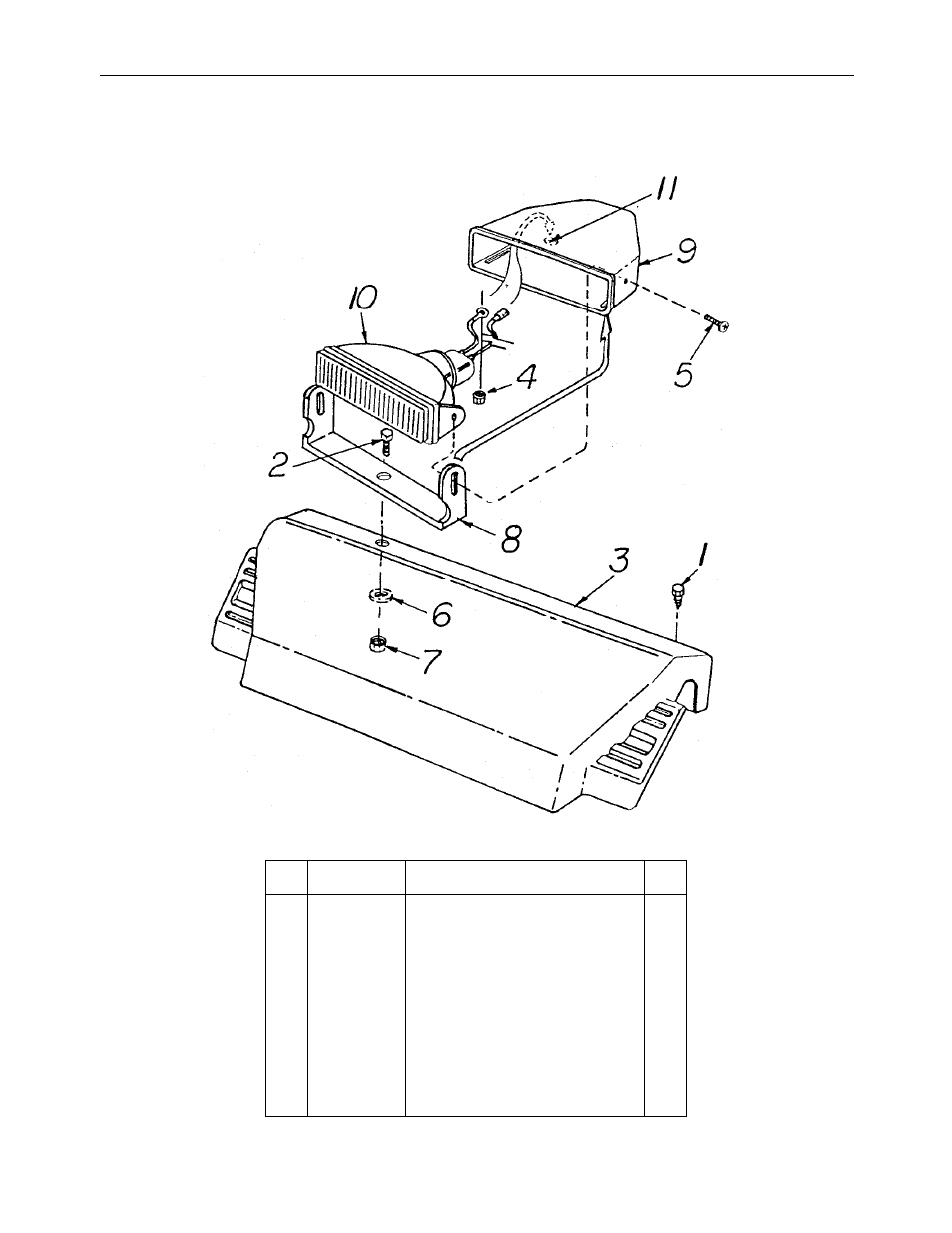 Headlight panel | MTD 800 User Manual | Page 15 / 24