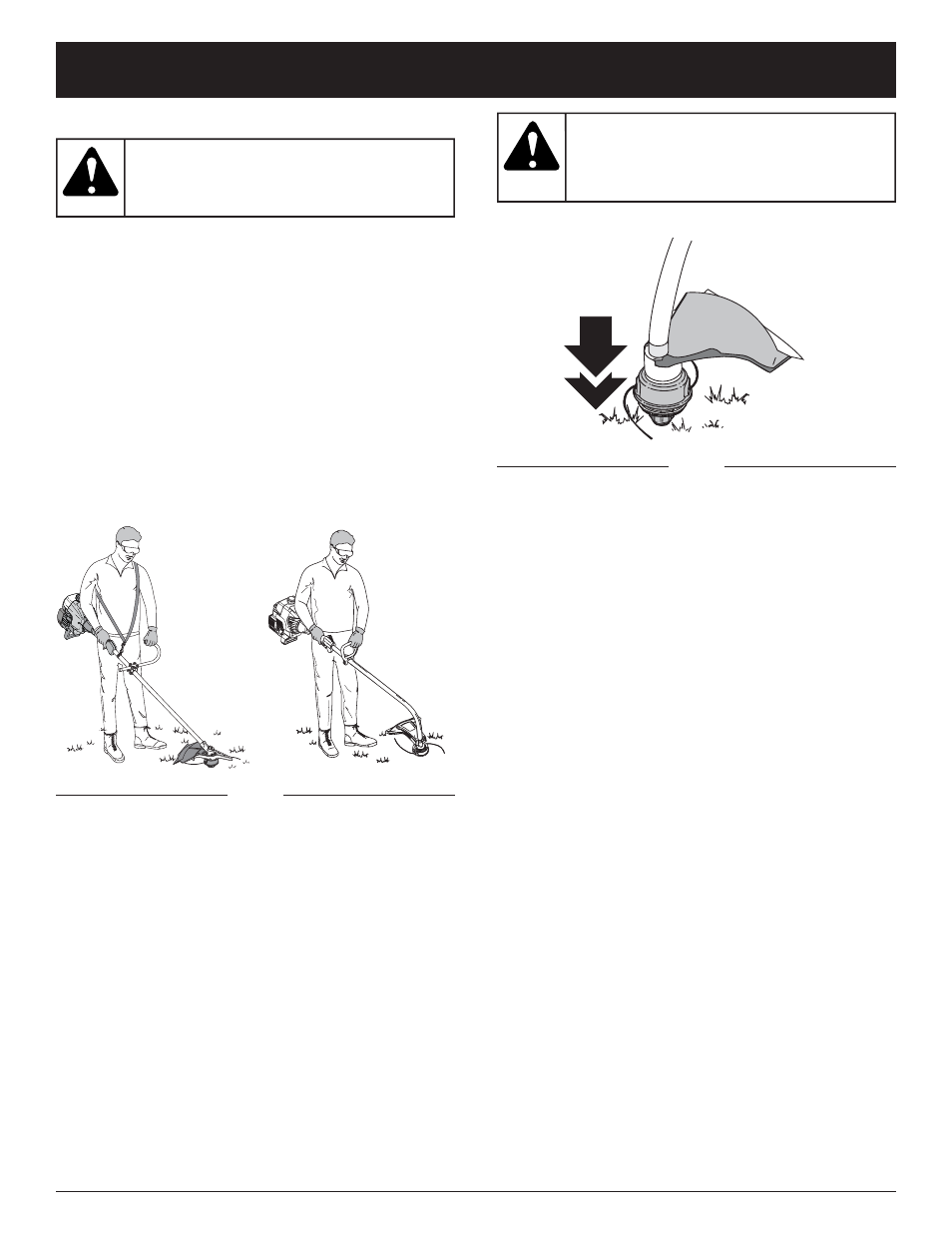 Caution, Warning, Operating instructions | MTD LT31CS User Manual | Page 17 / 32