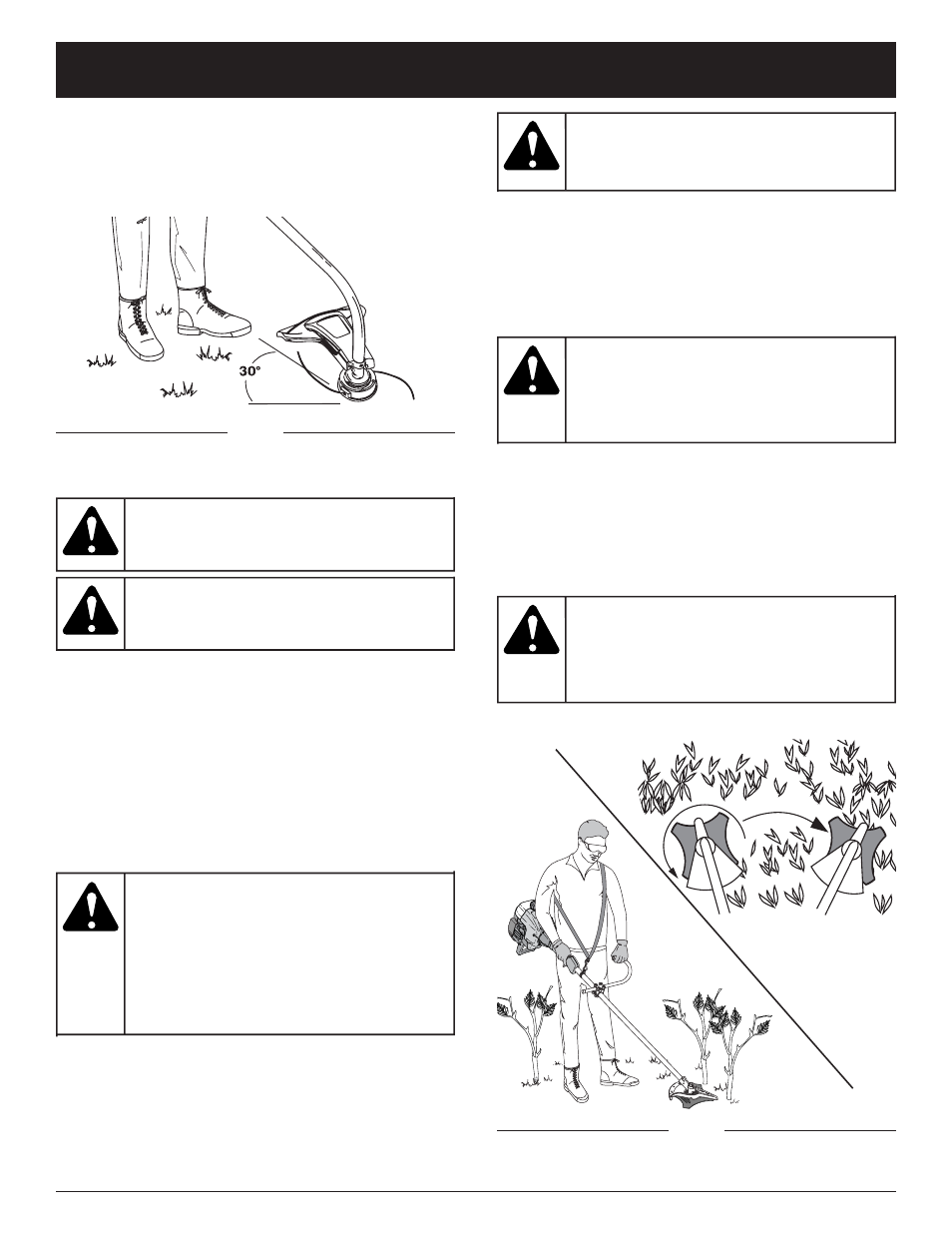 Warning, Operating instructions, Lt31cs only | MTD LT31CS User Manual | Page 18 / 32