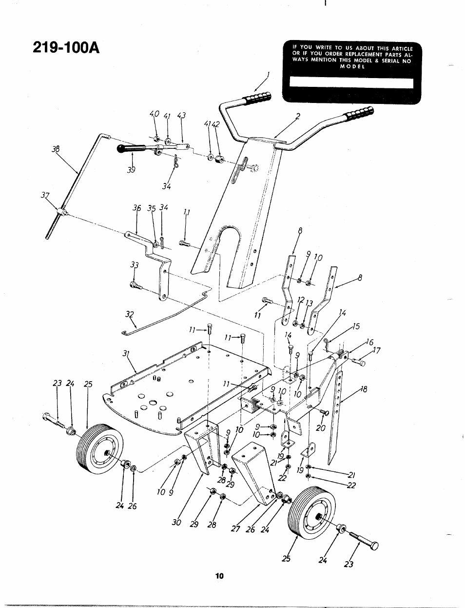 100a | MTD 219-100A User Manual | Page 10 / 20