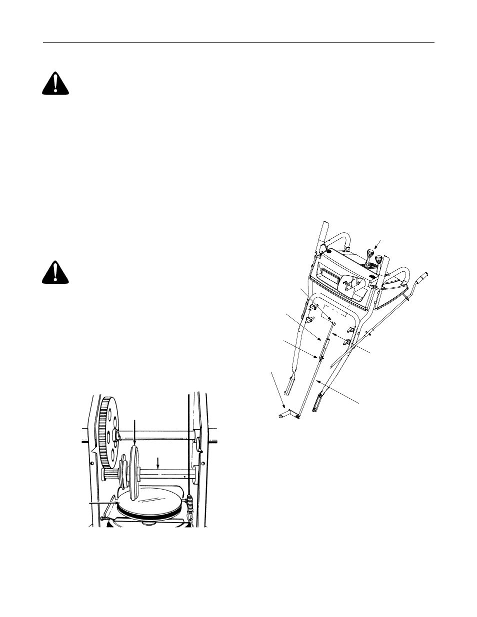 Chute assembly, Skid shoe, Traction control | Auger control, Shift rod | MTD 31AE633E401 User Manual | Page 12 / 28