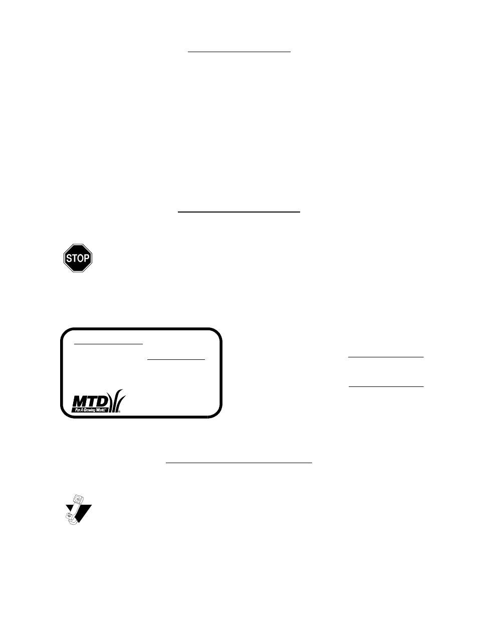 MTD 31AE633E401 User Manual | Page 2 / 28