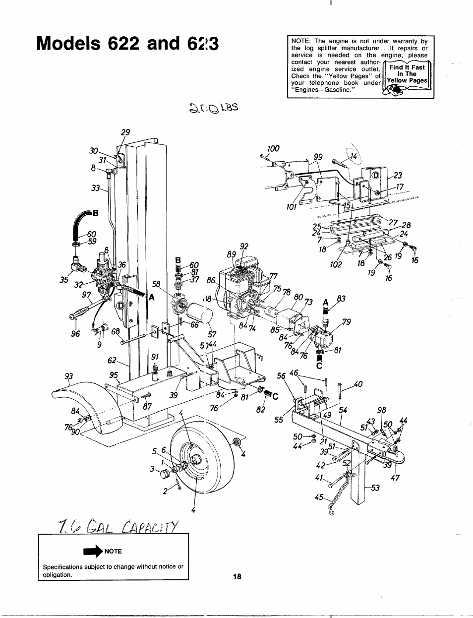 Models 622 and 623 | MTD 241-622-000 User Manual | Page 18 / 20