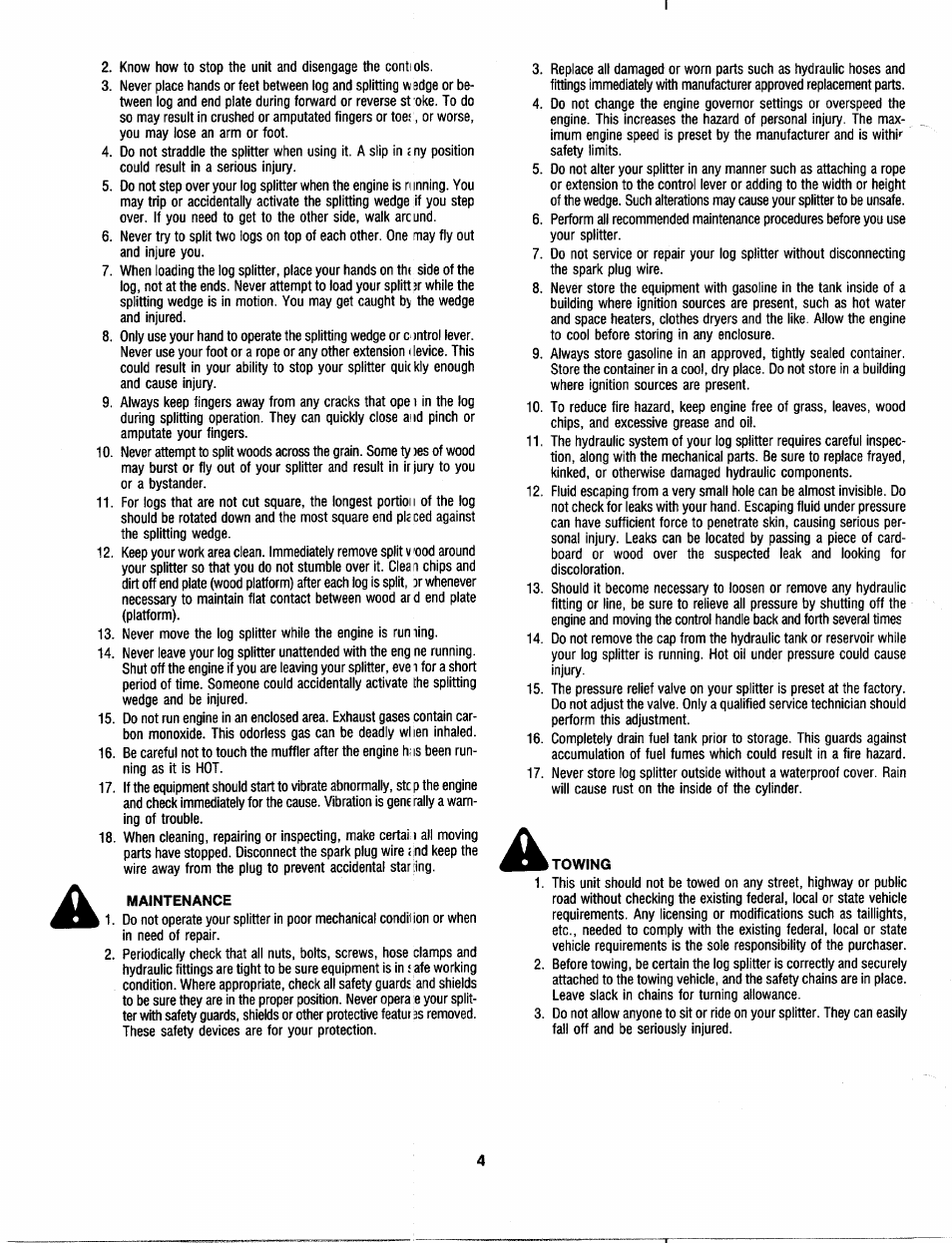 MTD 241-622-000 User Manual | Page 4 / 20