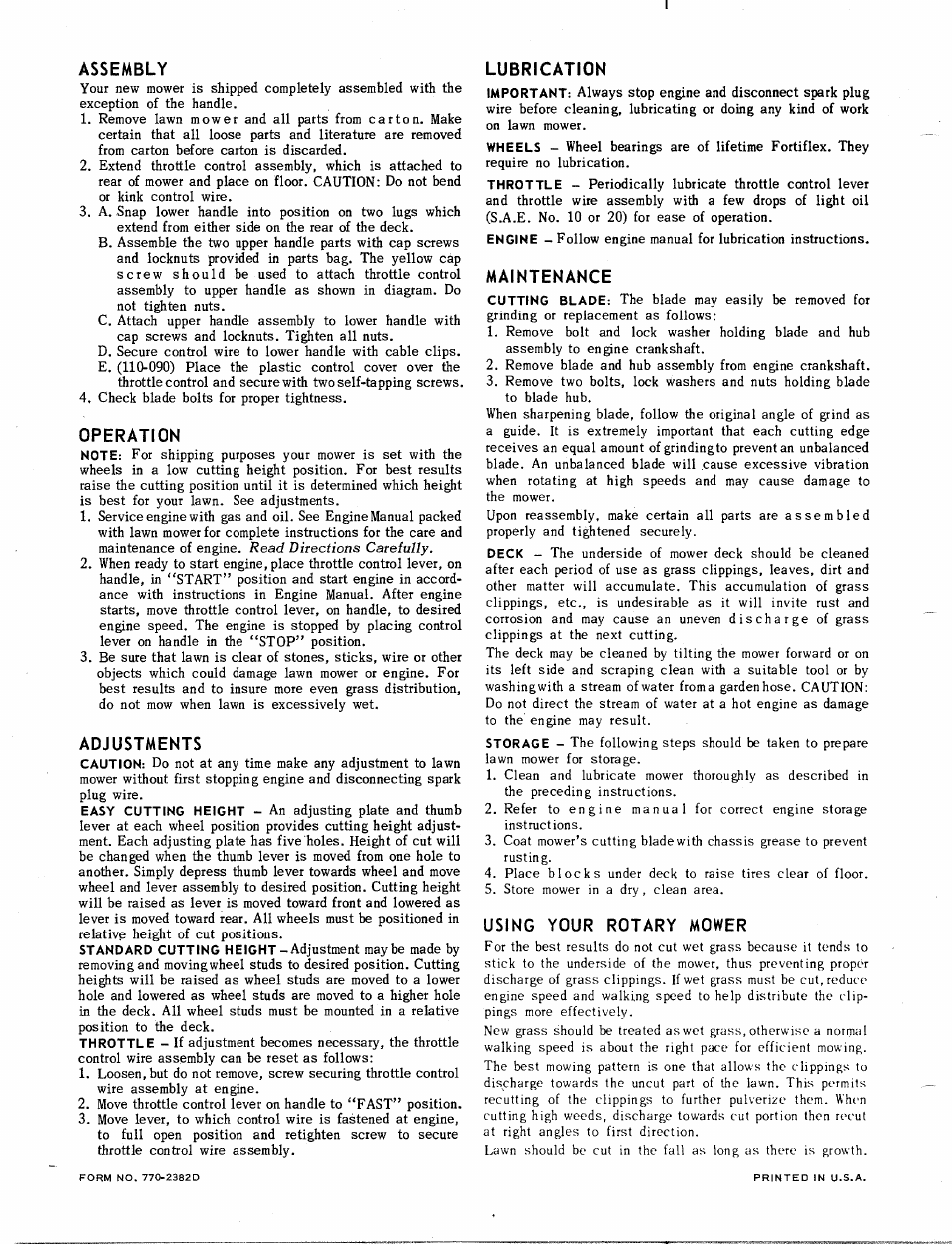 MTD 110-030 User Manual | Page 4 / 4