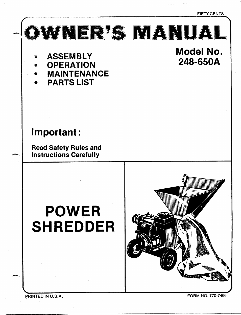 MTD 248-650A User Manual | 15 pages