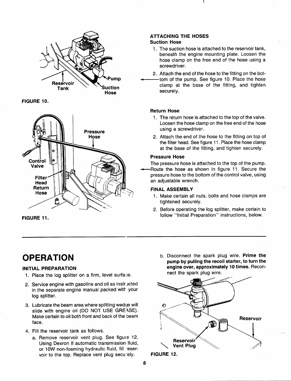 Operation | MTD 240-623-003 User Manual | Page 8 / 20