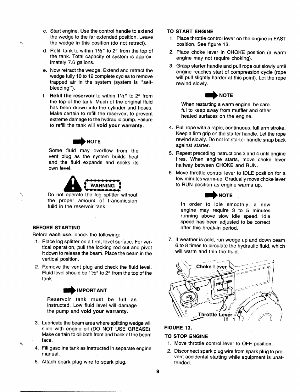 MTD 240-623-003 User Manual | Page 9 / 20