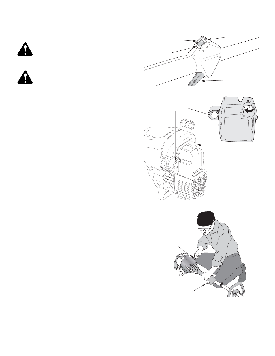 Instructions de démarrage, Instructions d'arrêt | MTD YM25 User Manual | Page 31 / 68