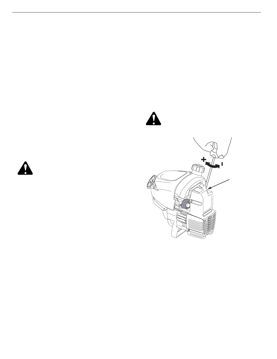 Réglage du carburateur | MTD YM25 User Manual | Page 39 / 68