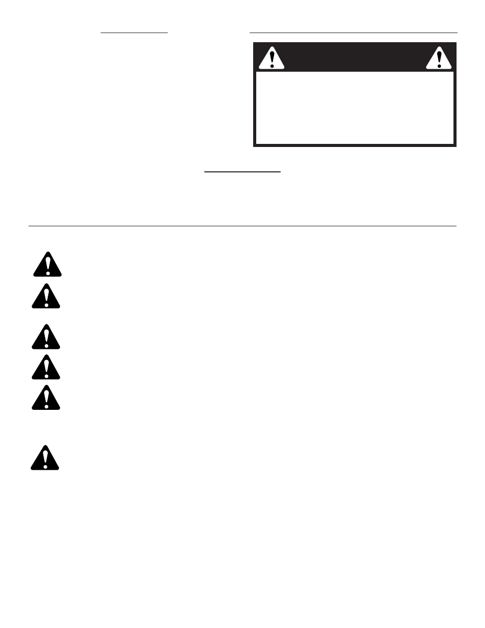 Sección 1: normas para una operacion segura, Advertencia, Parachispas | Lea todas las instrucciones, Antest del funcionamiento | MTD YM25 User Manual | Page 47 / 68